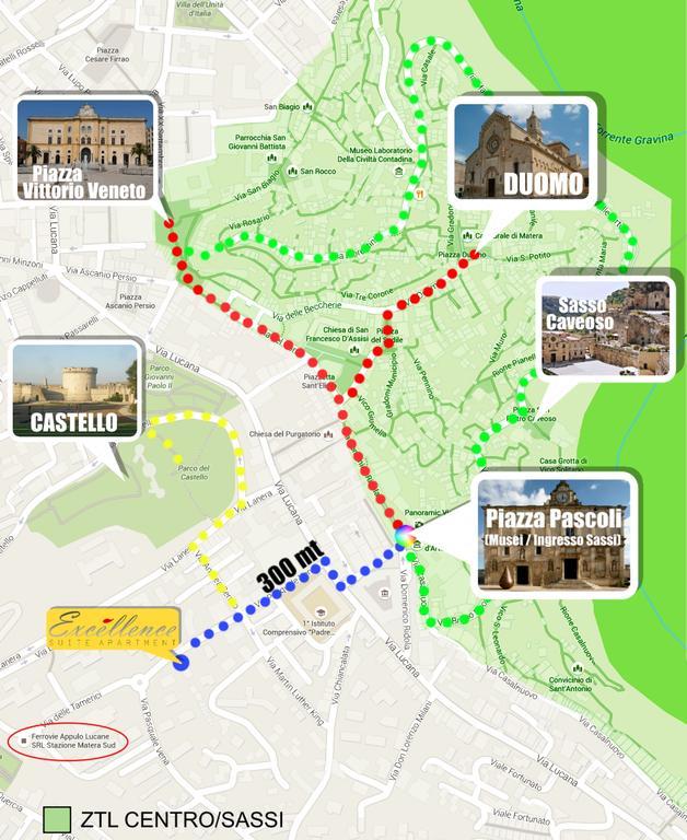דירות מטרה Excellence, Free Parking, 3 Minutes Walking From Sassi חדר תמונה